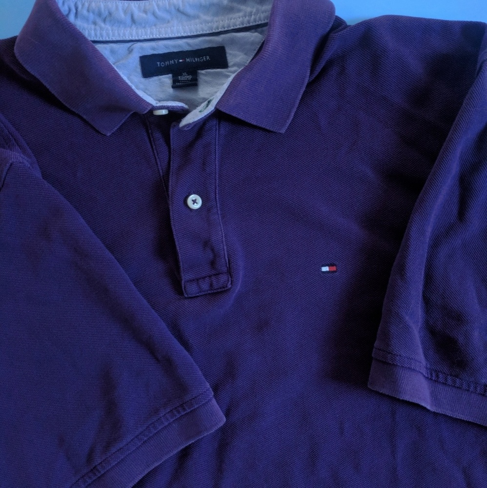 Purple Tommy Hilfiger Polo